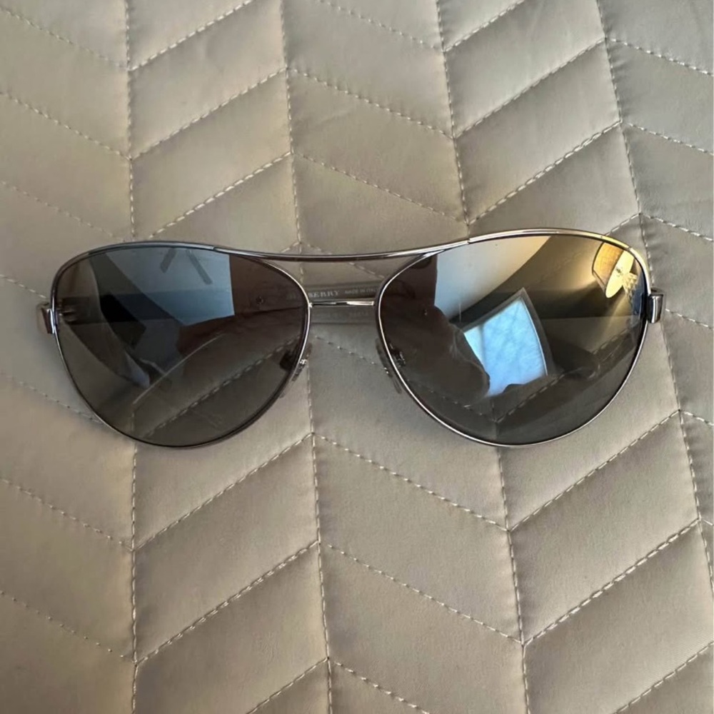 Burberry Gunmetal Aviators